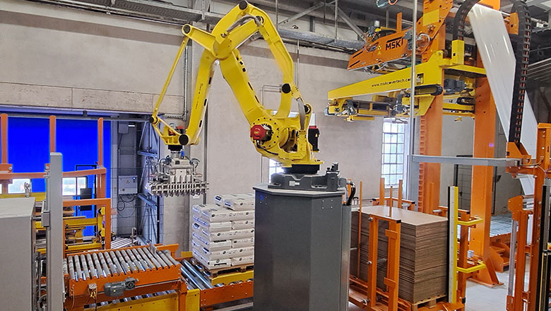 systeme zum palletieren verpacken und fördern