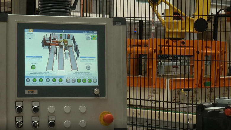 robot palletizer and emsy software
